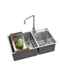 16 Gauge Top Mount Double Bowl Stainless Steel Kitchen Sinks